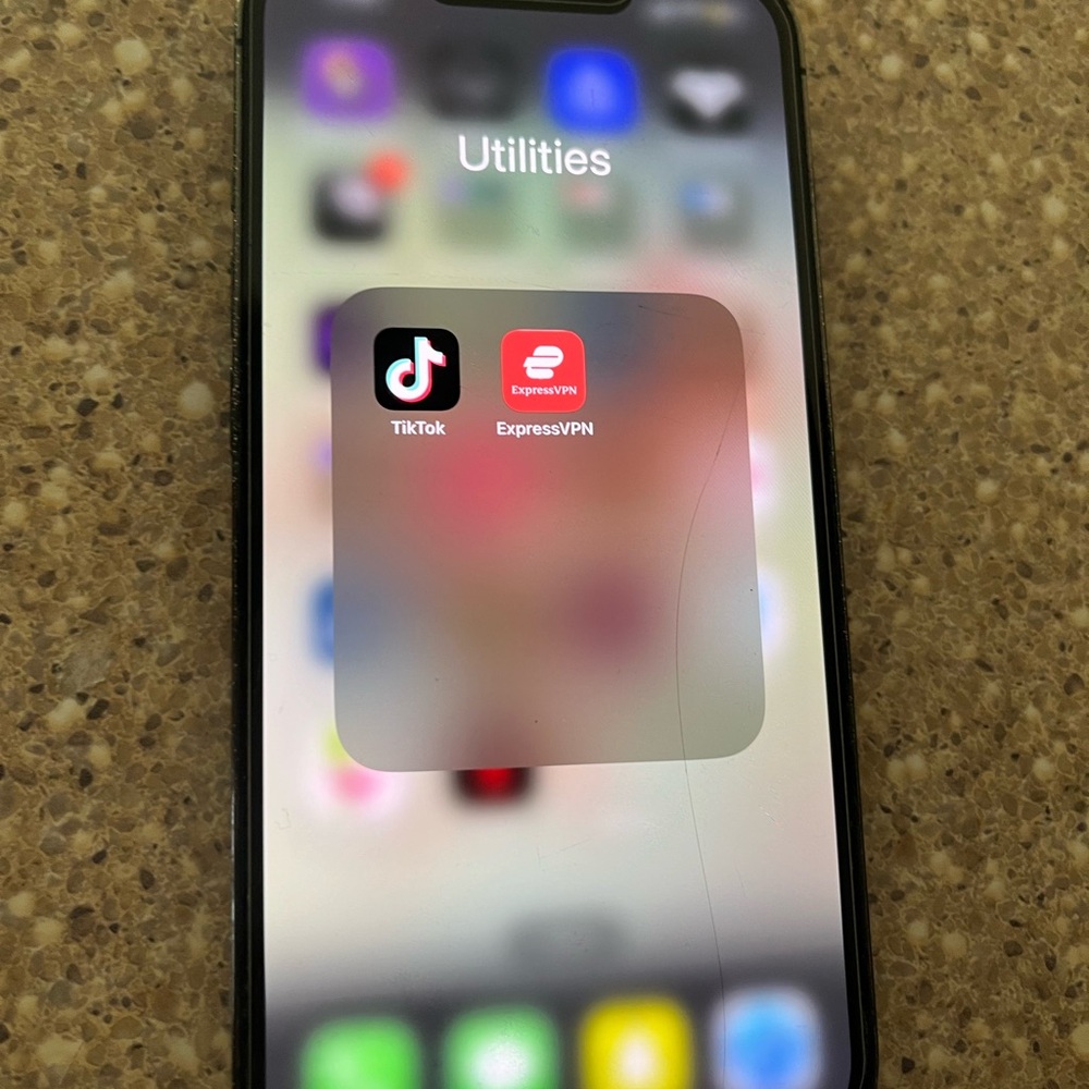 Apple 13 pro with TicToc application